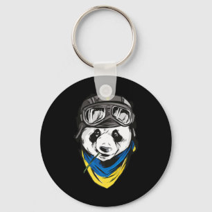 Panda Ukrainian flag ukraine ukrainian souvenir Key Ring
