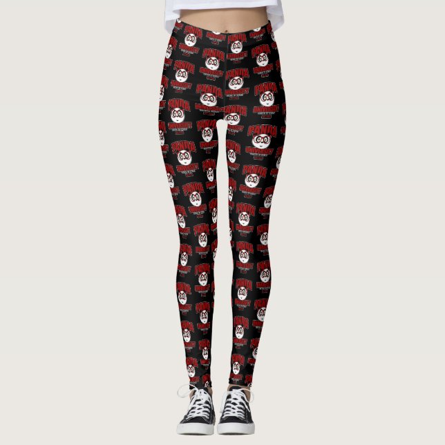 Panda University - Red Leggings (Front)