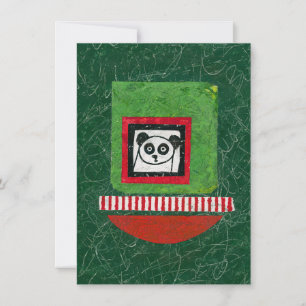 Panda Unprepared Greeting Card