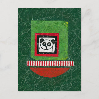 Panda Unprepared Postcard