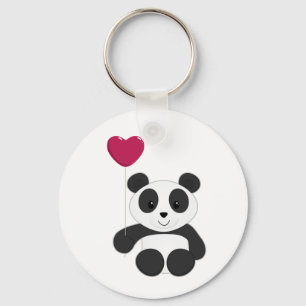 Panda Valentine Key Ring