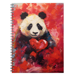 Panda Valentines day Notebook