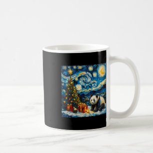 Panda Van Gogh Style Starry Night Christmas Winter Coffee Mug