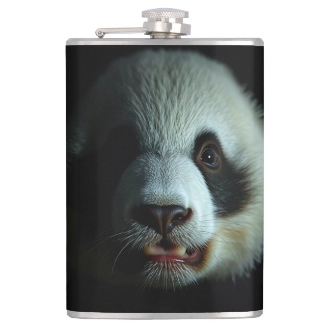 Panda Vibes Hip Flask (Front)
