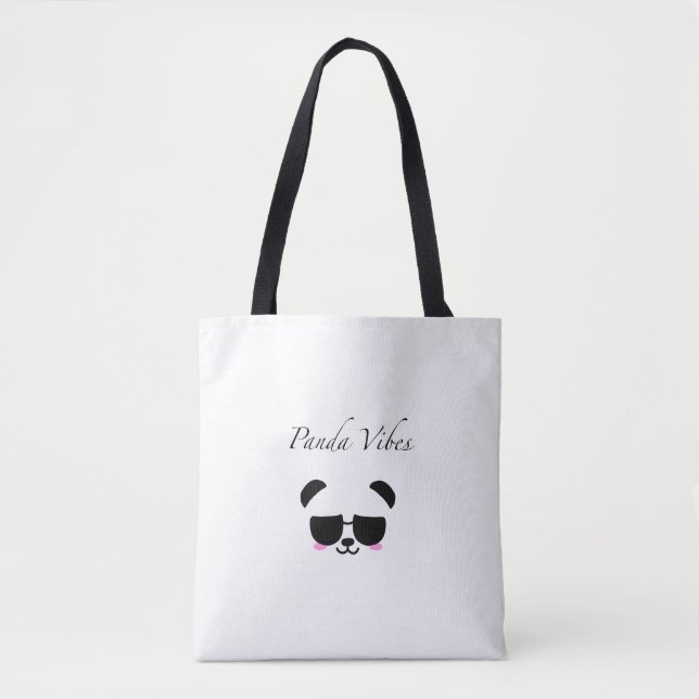 Panda Vibes Tote Bag (Front)