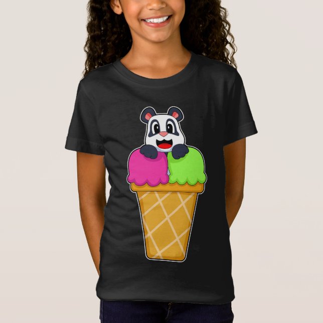 Panda Waffle ice cream T-Shirt (Front)