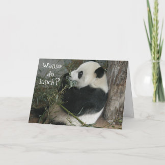 Panda, Wanna do lunch? card