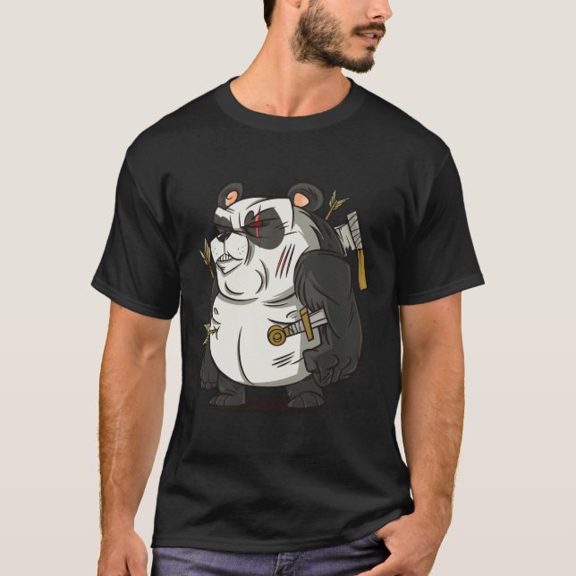Panda Warrior  T-Shirt (Front)