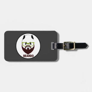 Panda wearing green glasses BEARDO Luggage Tag
