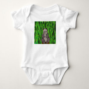 Panda (white) - Baby Bodysuit