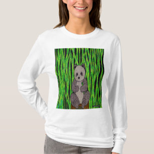 Panda (white) - Women's Long Sleeve Shirt