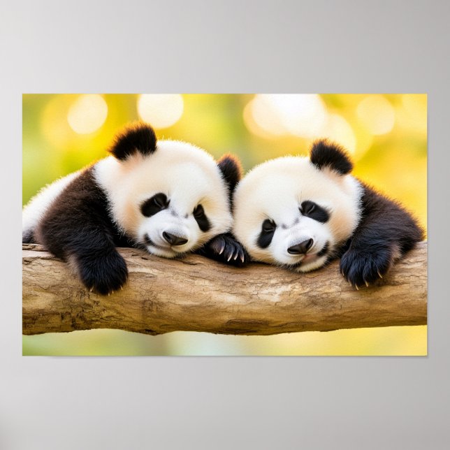 Panda Wild Animal Loving Portrait Poster (Front)