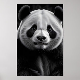 Panda Wildlife Majestic Nature Life Art Wallpaper Poster