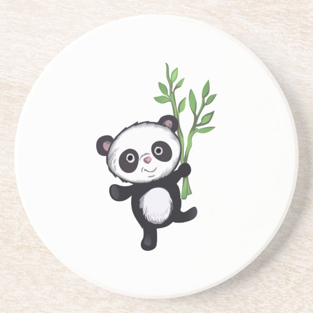 PANDA WITH BAMBOO COASTER (Front)