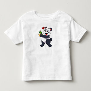 Panda with Bamboo Flower Toddler T-Shirt