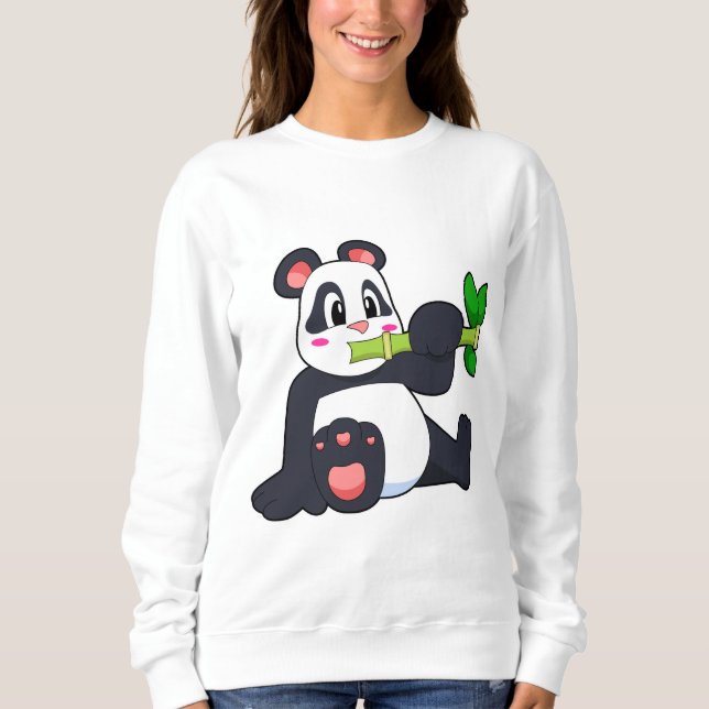 Panda with Bamboo Sweatshirt (Front)