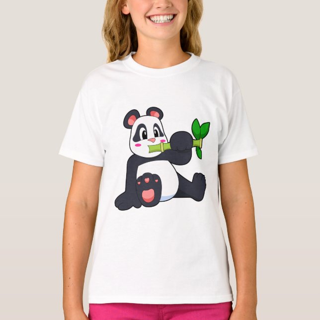 Panda with Bamboo T-Shirt (Front)