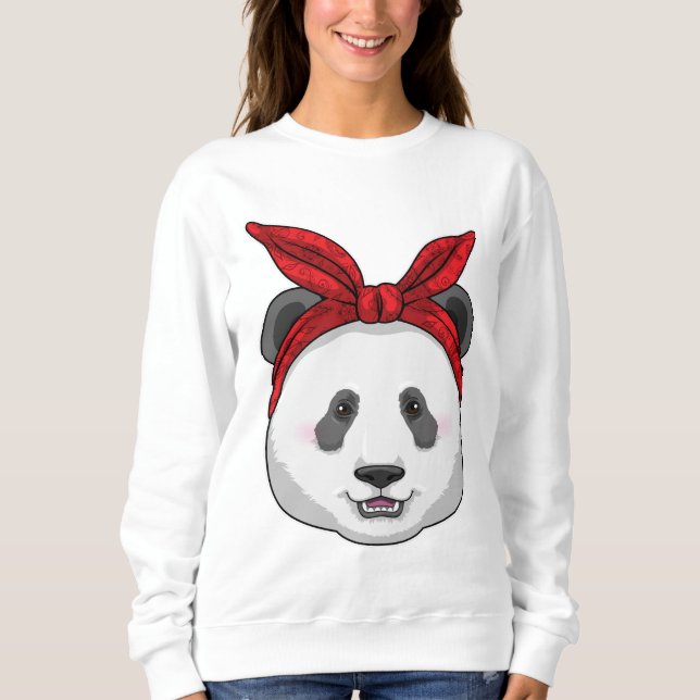 Panda with Bandana Sweatshirt (Front)