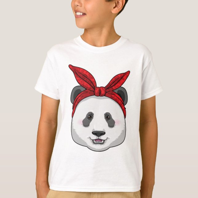 Panda with Bandana T-Shirt (Front)