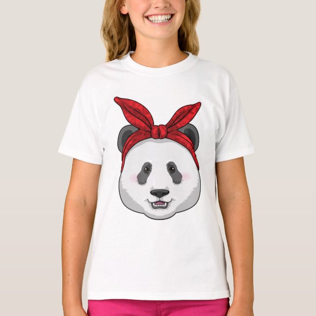 Panda with Bandana T-Shirt (Front)
