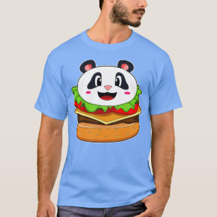 Panda with Burger T-Shirt
