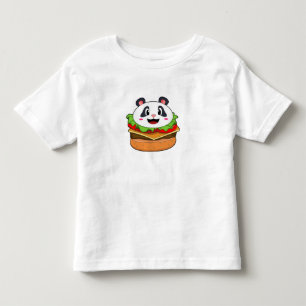 Panda with Burger Toddler T-Shirt