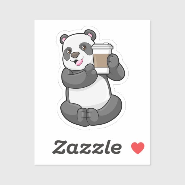 Panda with Coffee to go (Sheet)