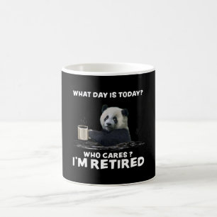 Panda With Coffee What Day Is Today Who Cares Gift Mug