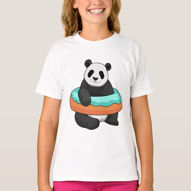 Panda with Donut T-Shirt (Front)