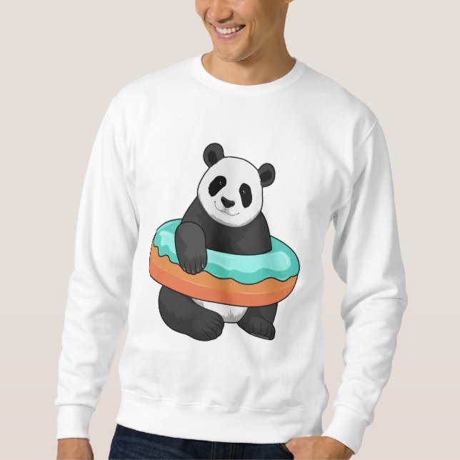 Panda with Doughnut Sweatshirt (Front)