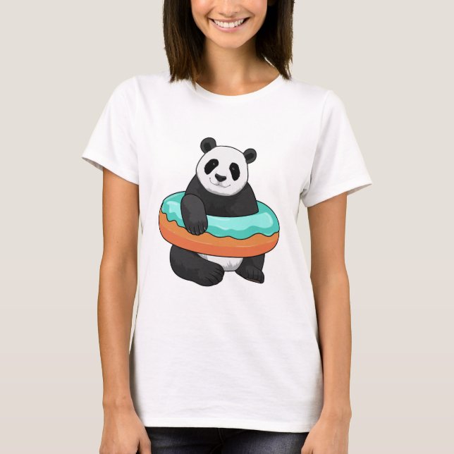 Panda with Doughnut T-Shirt (Front)