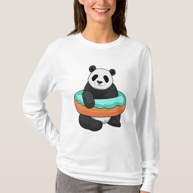 Panda with Doughnut T-Shirt (Front)