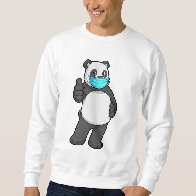 Panda with Face mask Sweatshirt (Front)