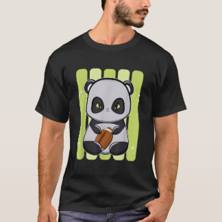 Panda With Football T-Shirt