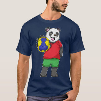 Panda with Handball Sports T-Shirt