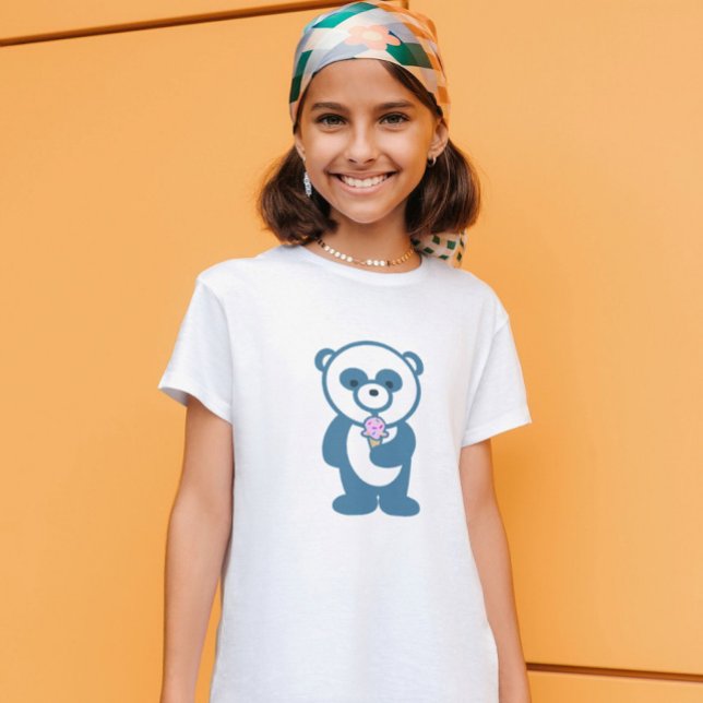 Panda With Ice Cream T-Shirt (Creator Uploaded)