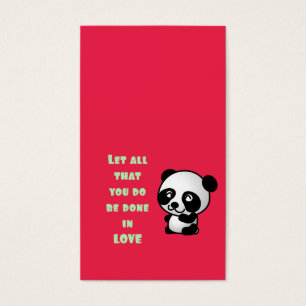 Panda with Inspirational Love Quote