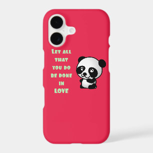 Panda with Inspirational Love Quote