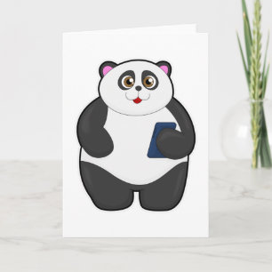 Panda with Mobile phone Card