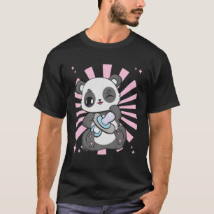 Panda With Pacifier Kawaii Panda Bear Cub Baby Toy T-Shirt