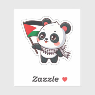 Panda with Peace in Palestine