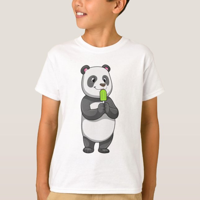 Panda with Popsicle T-Shirt (Front)