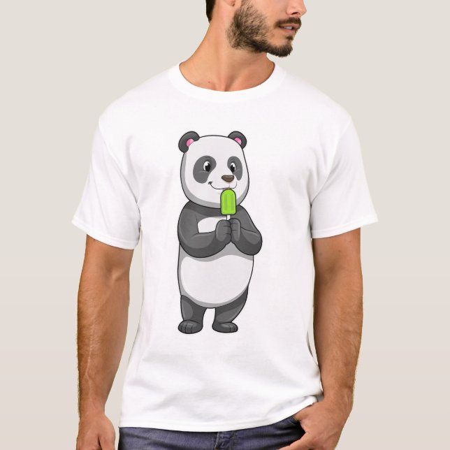 Panda with Popsicle T-Shirt (Front)