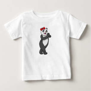 Panda with Ribbon Baby T-Shirt