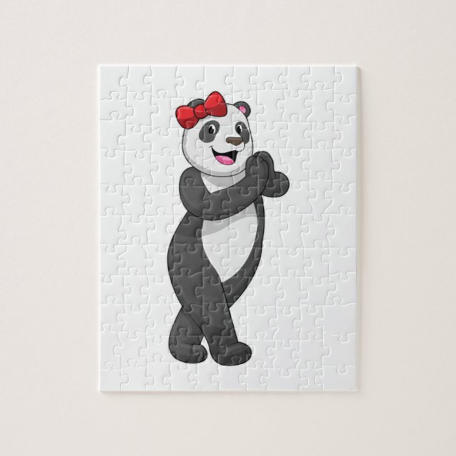 Panda with Ribbon Jigsaw Puzzle (Vertical)