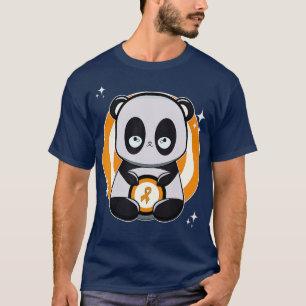Panda With Ribbon Leukaemia Awareness 1 T-Shirt