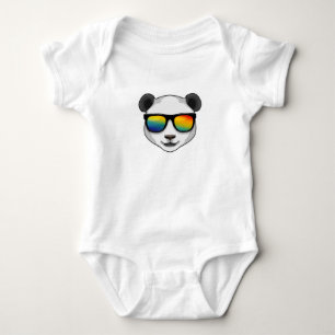 Panda with Sunglasses Baby Bodysuit
