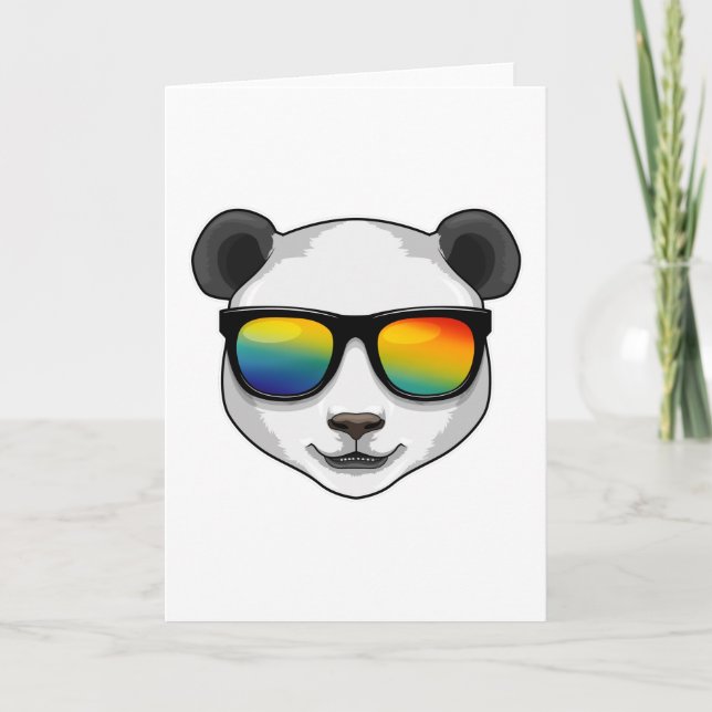 Panda with Sunglasses Card (Front)