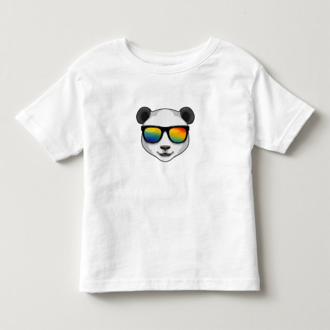 Panda with Sunglasses Toddler T-Shirt (Front)