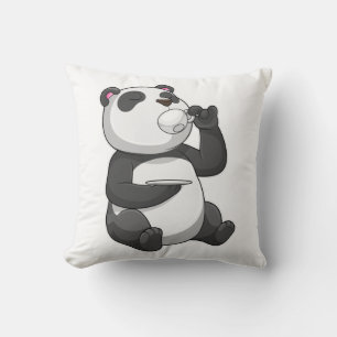 Panda with Tea Cup Cushion